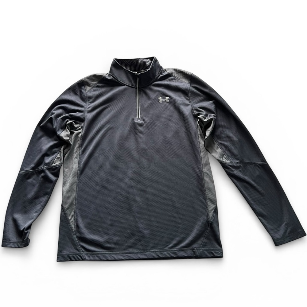 Under Armour Charcoal Men’s 1/4 Zip Performance Top - L